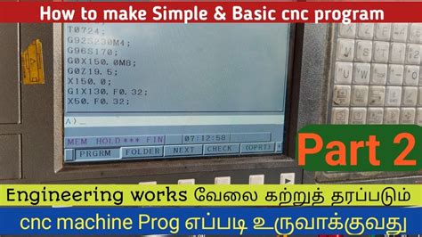 cnc parting program|basic cnc programming for beginners.